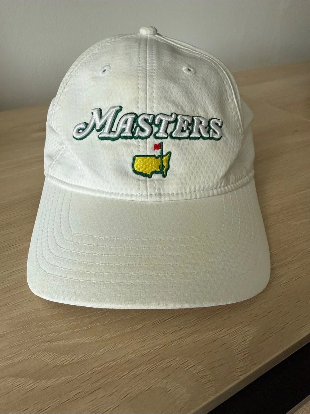 Masters Embroidered White Golf Cap